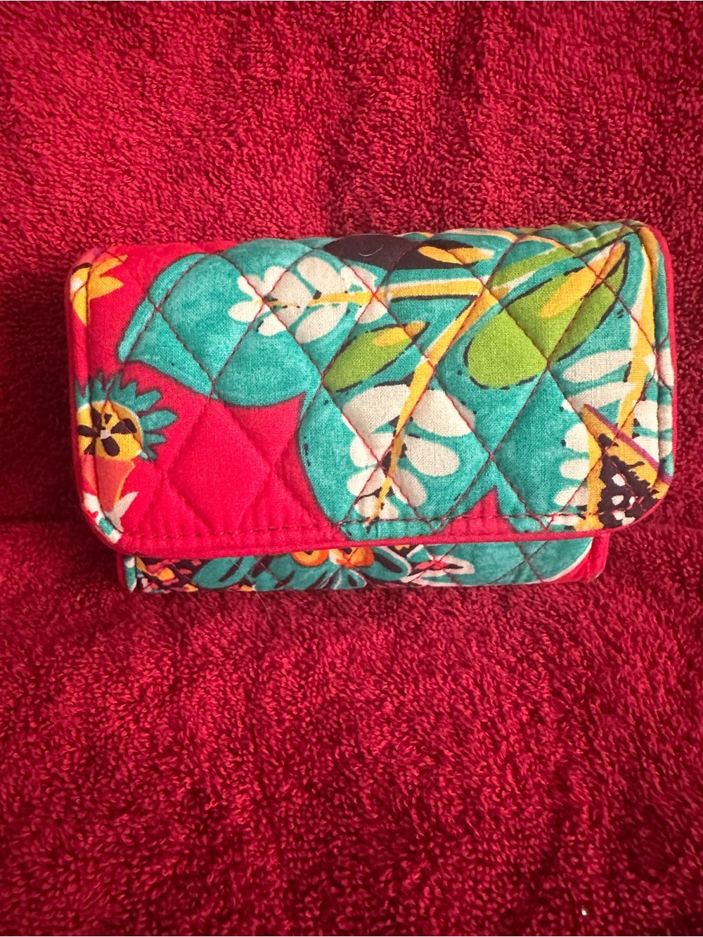 Vera Bradley Women's Cotton Wallet - Rumba Pattern New Without Tags